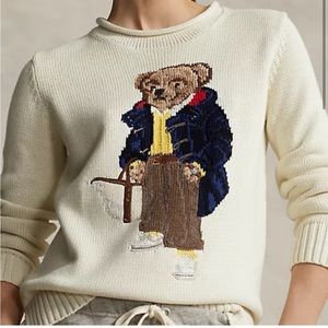 Polo Ralph Lauren teddy bear sweater, size small